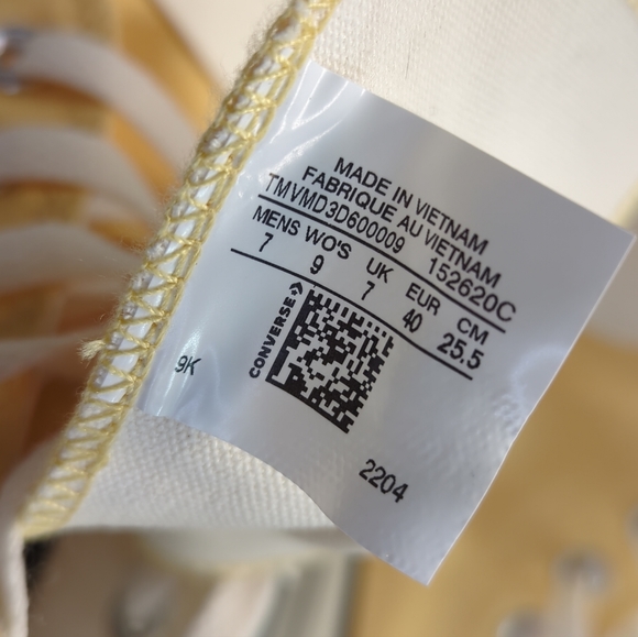 Converse Chuck Taylor All Star CTAS By You Yellow Canvas Skateboard Sneakers - Picture 7 of 7